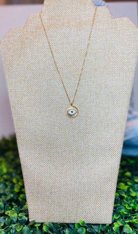 Evil eye charm  necklace