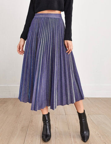 Purple Platted Skirt