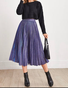 Purple Platted Skirt