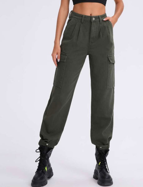 Military green pants