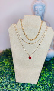 Round layer necklace