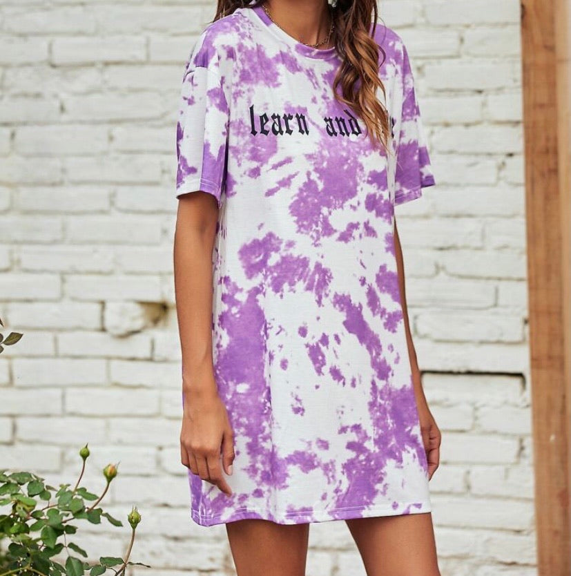 Tie Dye T- shirt dress