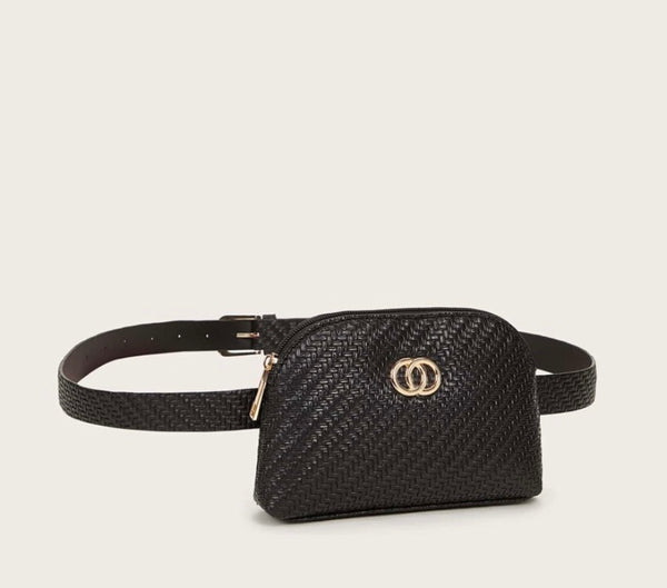 Black Charm belt bag