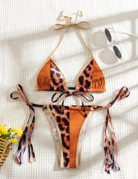 Leopard print swimsuit