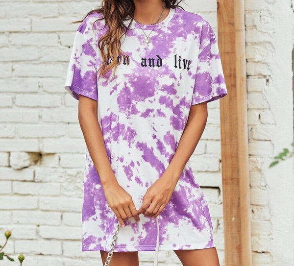 Tie Dye T- shirt dress